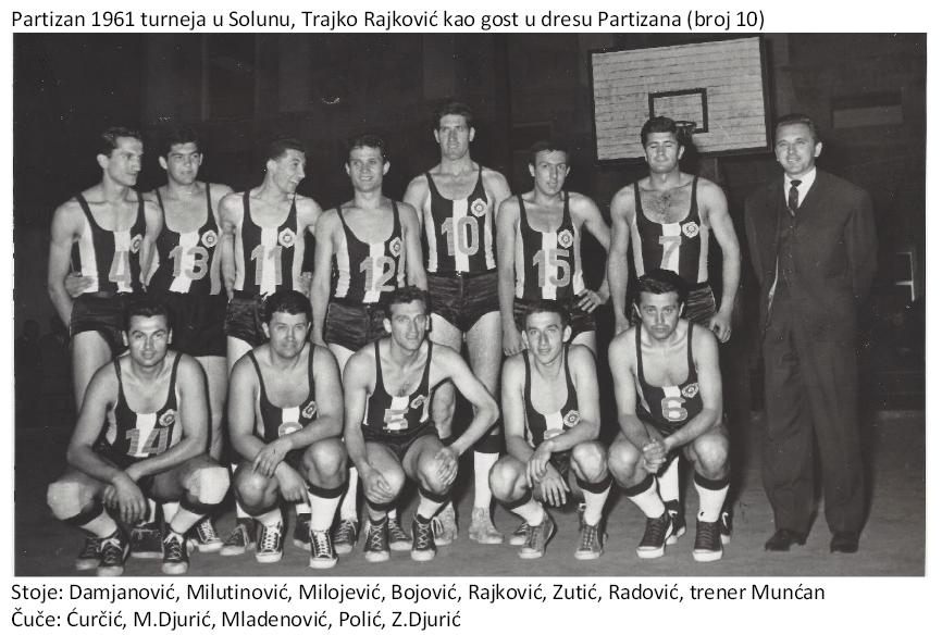 Ekipa KK Partizan iz 1961